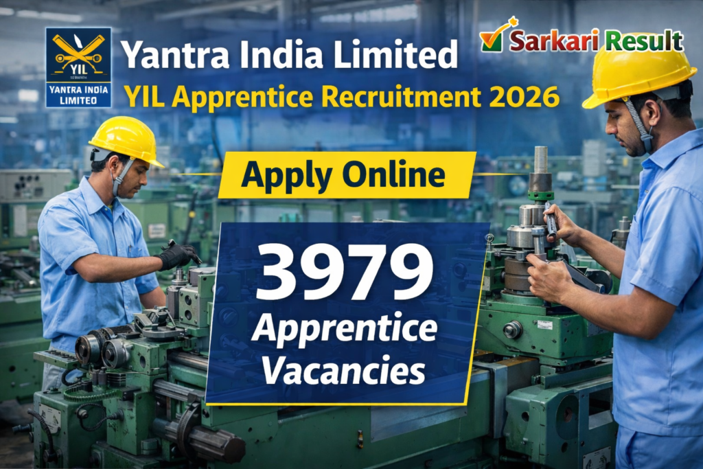 Yantra India Limited Apprentice Recruitment 2026 Posts